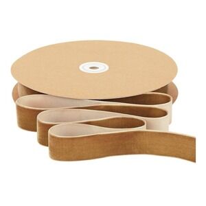 Khaki Velvet Ribbon 1 Inch X 25 Yards Spool Fabric for Velvet Chocker Valenti...